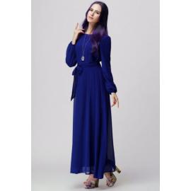 فستان شيفون ازرق كاجوال -نساء